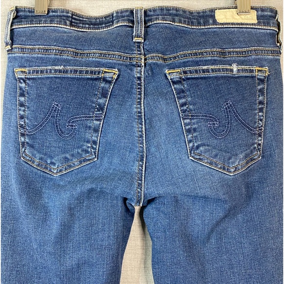 AG ED Women’s The Legging Ankle Super Skinny Distressed Blue Denim Jean Size 27R - Picture 7 of 8